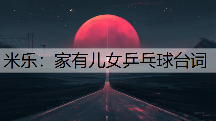 家有儿女乒乓球台词